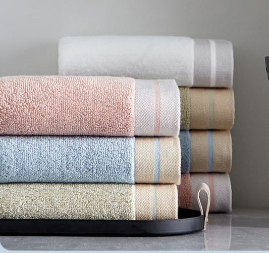 Conjunto de toalha de banho de algodão orgânico para adultos 70x140 toalha de